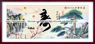 File gốc tranh thuy mac trung quoc 575 (in tráng gương) nghệ thuật