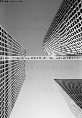 File tranh tranh toa nha thang dung 513 (bản gốc) treo quán cafe