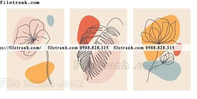 Hình ảnh file gốc tranh toi gian bo 3 minimalis 143 (chất lượng cao)