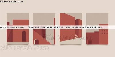 File PSD tranh toi gian bo 3 minimalis 165 (gốc) cho in quảng cáo