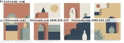 File gốc tranh toi gian bo 3 minimalis 167 (chuẩn CMYK) cho nhà in