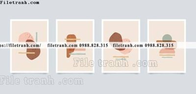 Tải file gốc tranh toi gian bo 3 minimalis 175 dùng cho in ấn
