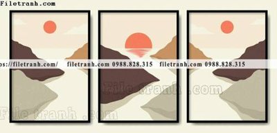 File ảnh tranh toi gian bo 3 minimalis 189 (gốc) cho trang trí nội thất