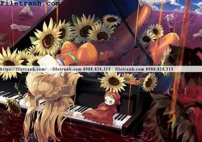 File tranh tranh tre em game 325 (bản gốc) treo quán cafe