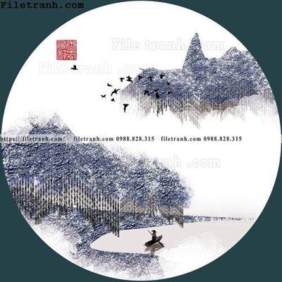 File PSD tranh tron kieu Trung Quoc moi 123 (nguyên gốc) chất lượng cao