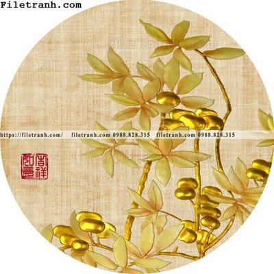 Download file gốc tranh tron kieu Trung Quoc moi 230 (in lụa) tranh 3D