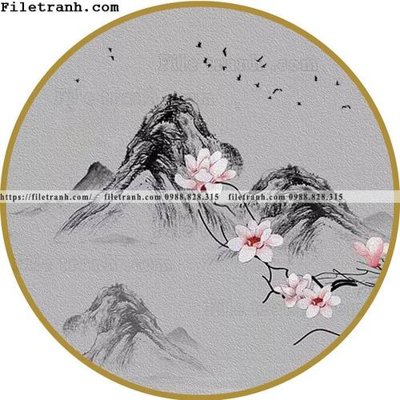 File gốc tranh tron kieu Trung Quoc moi 336 (in lụa) hoa văn cổ điển