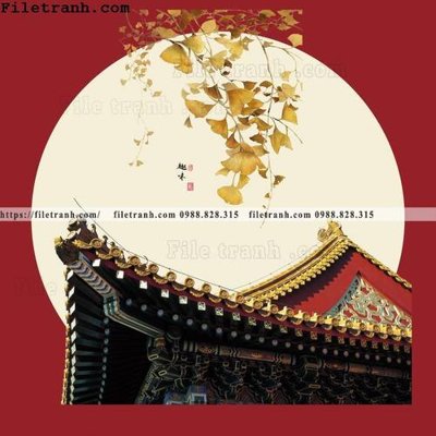 File PSD tranh tron kieu Trung Quoc moi 343 (gốc) nhiều lớp (multi-layer)