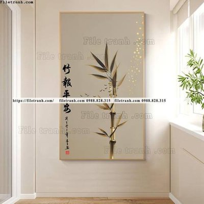 Ảnh gốc tranh truc mat troi toi gian 514 (độ nét cao) in mica