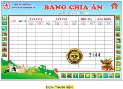 File gốc bang chia an truong mam non muong bu (in ấn) màu sắc trung thực