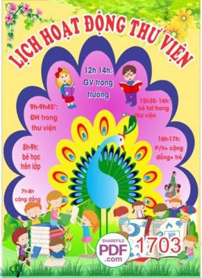 Download file gốc bang lich hoat dong thu vien (in mica) 3D