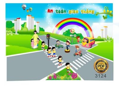 File ảnh be voi an toan giao thong (gốc) in quảng cáo ngoài trời