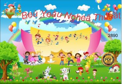 File tranh be yeu nghe thuat (ảnh gốc) in trần nhà