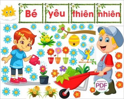 File tranh be yeu thien nhien 4 (ảnh gốc) in trần xuyên sáng