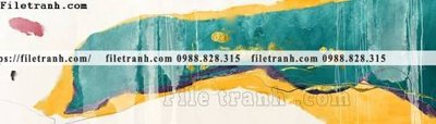 File in mica tranh truu tuong art in canvas dep 166 (bản gốc) làm vách ngăn