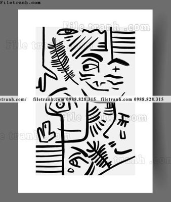 File gốc tranh truu tuong don gian phong cach bac au 1553 (in lụa) tranh phong thủy