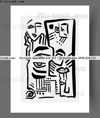 File gốc tranh truu tuong don gian phong cach bac au 1583 (trang trí) phòng trẻ em