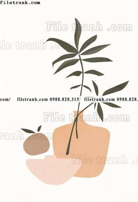 File tranh quảng cáo tranh truu tuong minimalis toi gian 611 (download file gốc)