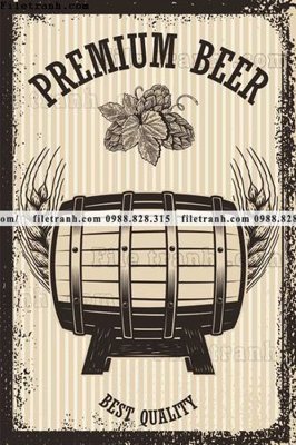 File in mica tranh ve bia co dien quan bia 1505 (bản gốc) làm vách ngăn