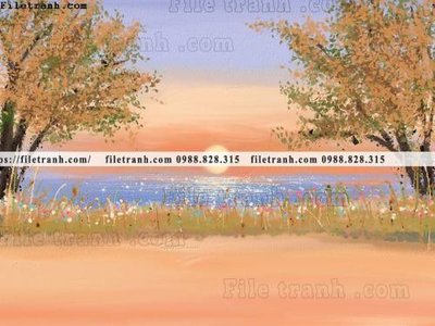 File gốc tranh ve hoang hon 605 (in ấn) màu sắc trung thực