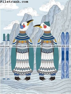 Ảnh gốc tranh ve hoat hinh phong tre em 235 (nét căng) in mica