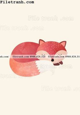 File gốc tranh ve hoat hinh phong tre em 334 (in mica) trang trí