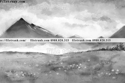 File gốc tranh ve mau nuoc 1518 cho in ấn và thiết kế