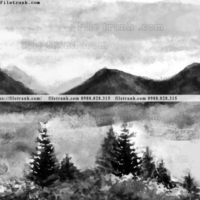 File gốc tranh ve mau nuoc 1520 (trang trí) phòng ngủ