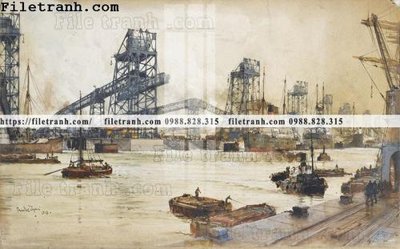 Download file gốc tranh ve son dau thuan buom xuoi gio 2185 (độ nét cao)