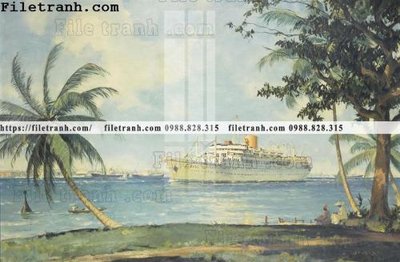 File gốc tranh ve son dau thuan buom xuoi gio 2250 (thiết kế) độc quyền