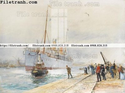 File PSD tranh ve son dau thuan buom xuoi gio 2355 (bản gốc) cho nhà in