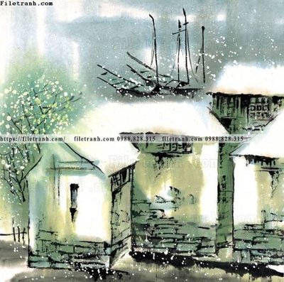 File PSD in ấn tranh ve thi tran giang nam 727 (chất lượng cao)