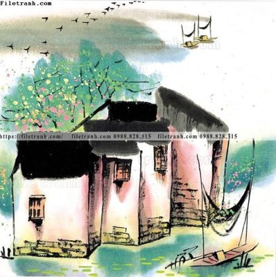 Tải file tranh ve thi tran giang nam 776 (ảnh gốc) file AI/EPS