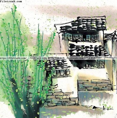 Tải file gốc tranh ve thi tran giang nam 790 (bản PSD) đầy đủ layer