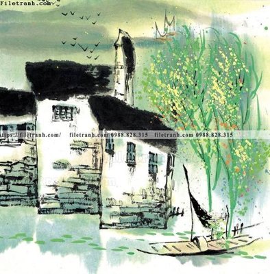 File in trần tranh ve thi tran giang nam 824 (bản gốc) mây trời