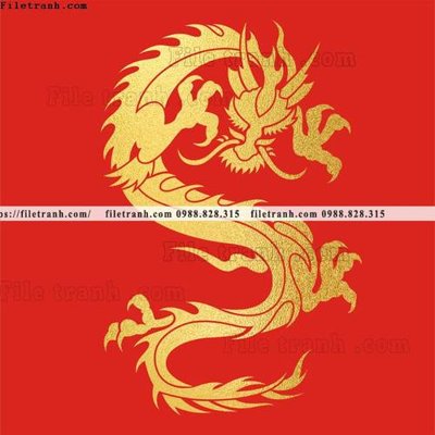 Download file tranh vector rong vang 527 (chuẩn in) chất lượng cao