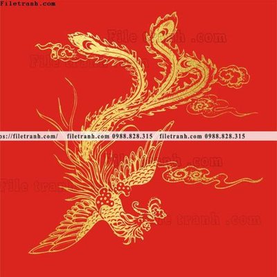 File tranh tranh vector rong vang 558 (ảnh gốc) in trần xuyên sáng