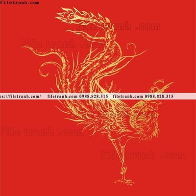 File gốc tranh vector rong vang 566 (in lụa) trang trí tường