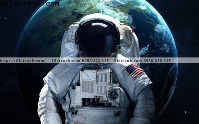 File gốc tranh vu tru phi hanh gia 108 (in lụa) trang trí tường