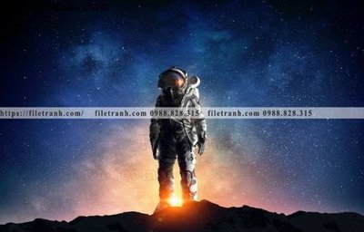 File gốc tranh vu tru phi hanh gia 111 (trang trí) phòng trẻ em