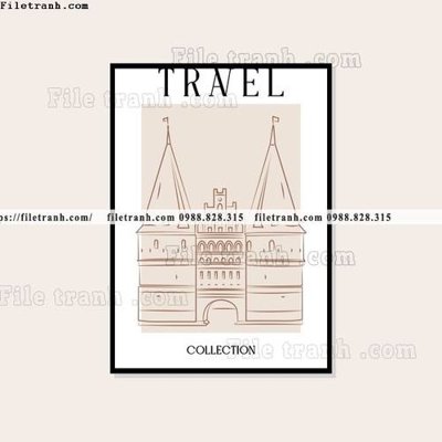 File tranh travel ban do 1500 (gốc) chủ đề thành phố