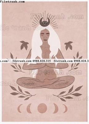 File gốc in ấn truu tuong cua Mat troi va Mat trang Morandi 627 độ phân giải cao