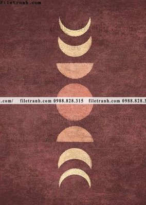 File PSD truu tuong cua Mat troi va Mat trang Morandi 628 (gốc) nhiều lớp (multi-layer)