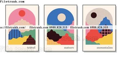 File gốc vector bo 3 truu tuong dep 1502 (trang trí) cho phòng khách