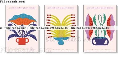 Download file ảnh gốc vector bo 3 truu tuong dep 1518 để in ấn