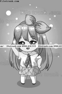 Download file gốc vector hinh anh co gai tranh doc 1503 (độ nét cao)