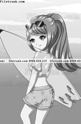 Tải file gốc vector hinh anh co gai tranh doc 1505 (in bạt) quảng cáo