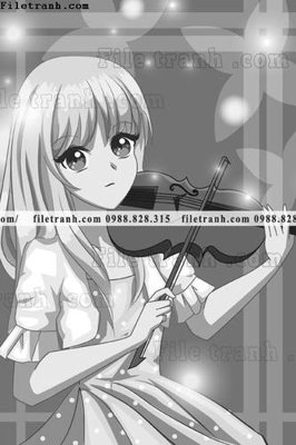 File in trần vector hinh anh co gai tranh doc 1526 (bản gốc) đại dương