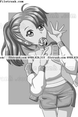 File PSD vector hinh anh co gai tranh doc 1556 (bản gốc) đã tách nền