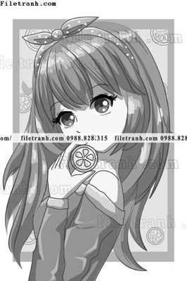 File gốc vector hinh anh co gai tranh doc 1584 cho in ấn và thiết kế